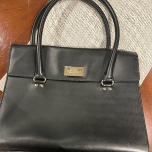 Kate spade black hard structure bag